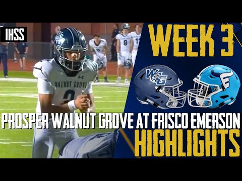 Thrilling Finish: Frisco Emerson vs Prosper Walnut Grove - High School Football Highlights