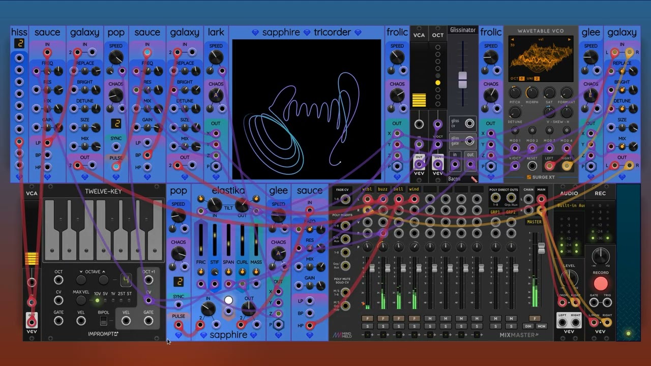 VCV Rack - Sapphire - "Ice Station Oberon 11" - custom virtual synth