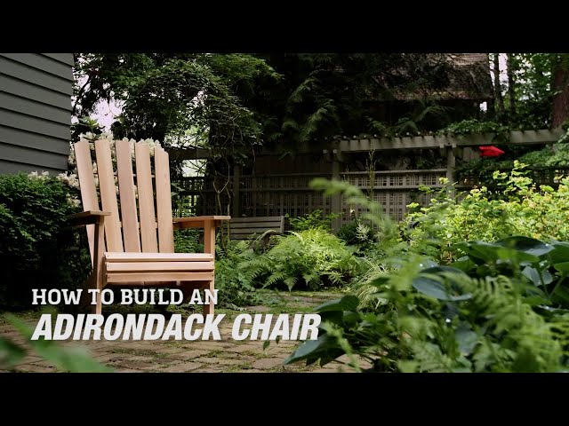 How To Build an Adirondack Chair