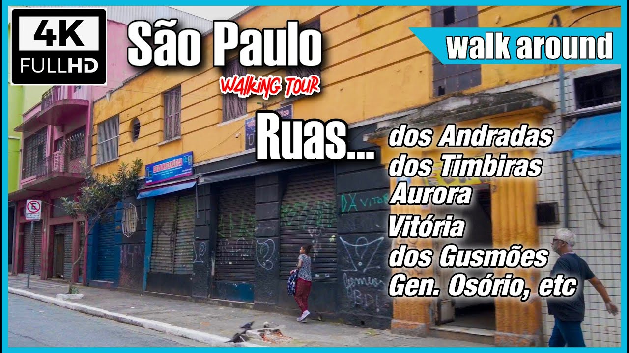 [4K] Consequences of Brazilian Cracolandia in Santa Ifigenia region #saopauloape #saopaulowalk