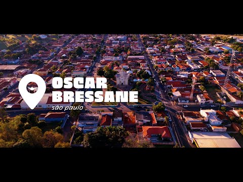 Drone filma a cidade de Oscar Bressane/SP