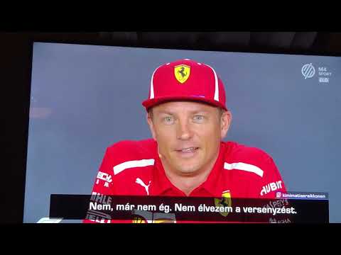 Kimi Raikkönen 2018.09.23 Sajtótájékoztató