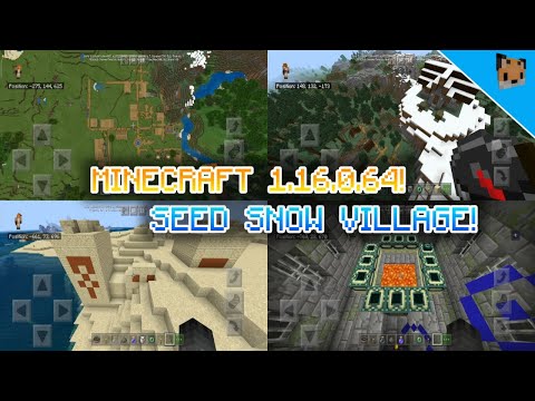 Minecraft pe 1.16.0.64 seed Snow Village - mcpe 1.16 seed Stronghold! Minecraft 2020!