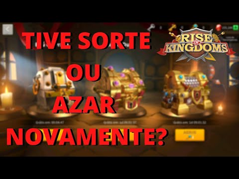 MAIS UMA ABERTURA DE BAÚS | ABRINDO 200 BAÚS DOURADOS - RISE OF KINGDOMS.