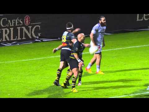 TOP 14 - La Rochelle-Oyonnax: 38-3 - Essai Pierre Aguillon (LAR) - J8 - Saison 2015/2016