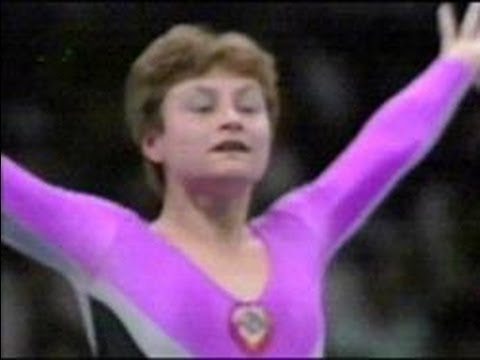 Yelena Shushunova [1969-2018] (vs. Silivas back-to-back perfect 10s @ '88 Olympic Games)