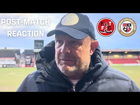 Andy Woodman after our win against Fleetwood Town