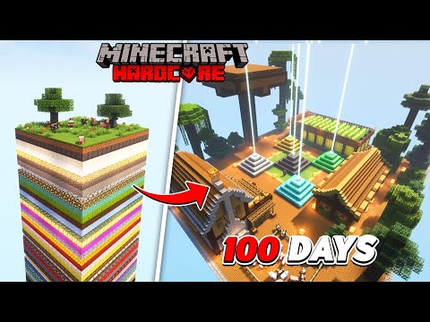 Minecraft 100 Days, But It's a Random Layer One Chunk ! (HINDI)