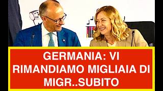 GERMANIA: VI RIMANDIAMO MIGLIAIA DI MIGR..SUBITO. DOPO LA SPAGNA ANCHE LORO