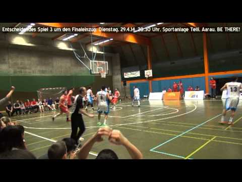 NLB Basketball: Play-off Halbfinale Spiel 1, Aarau-Central (13.4.14)