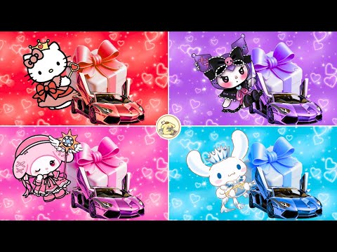 Choose your Gift Box 🎁 Hello Kitty, Kuromi, My Melody or Cinnamoroll 🌈 Which one would you pick?