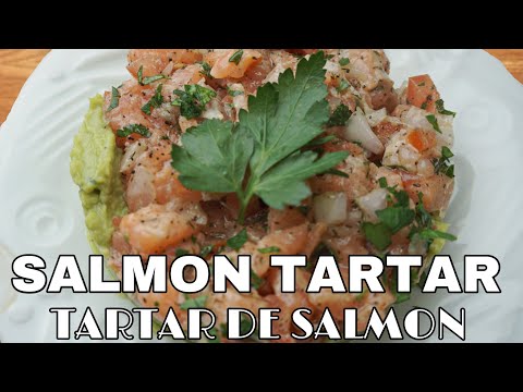 SALMON TARTARE RECIPE | how to make salmon tartare with avocado | TARTAR DE SALMON CON AGUACATE