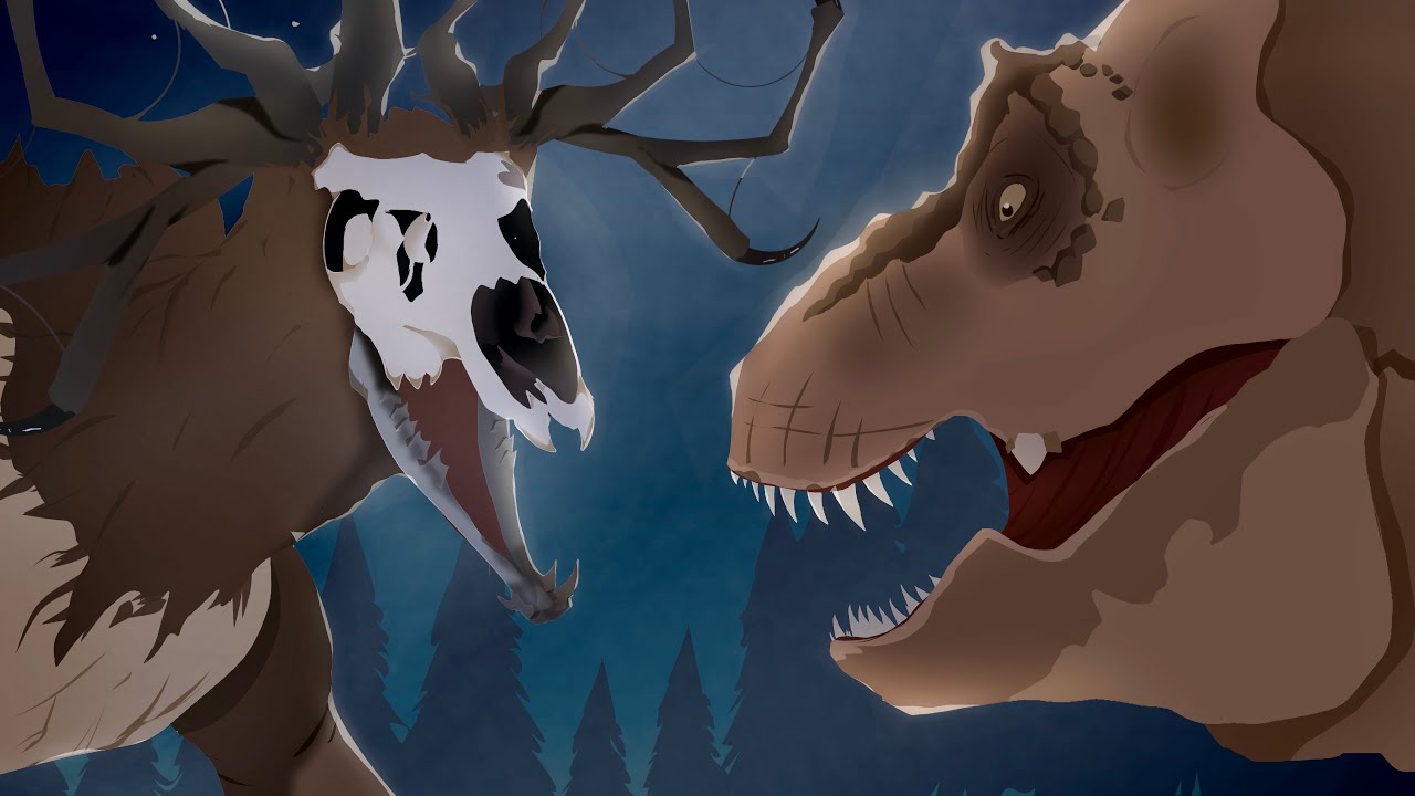 Wendigo VS T-Rex - Stick Nodes Animation