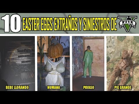 10 EASTER EGGS EXTRAÑOS Y SINIESTROS DE GTA V (GRAND THEFT AUTO 5)