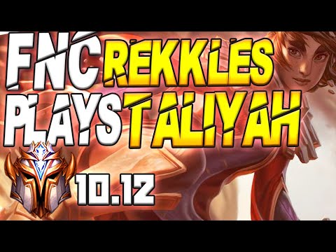 Fnatic Rekkles Plays Taliyah Bottom Lane vs Varus - 10.12