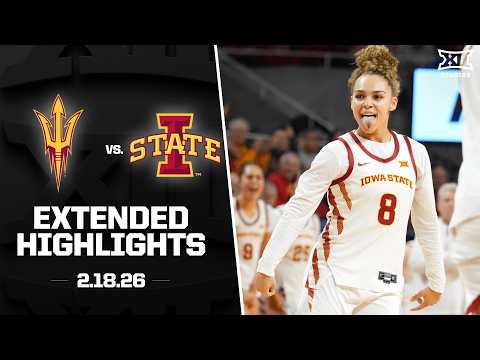 Arizona State vs. Iowa State Extended Highlights | 2025-26 Big 12 Women's Basketball