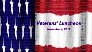 Veterans' Luncheon 11/6/19