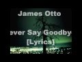 James Otto - Never Say Goodbye (Lyrics)
