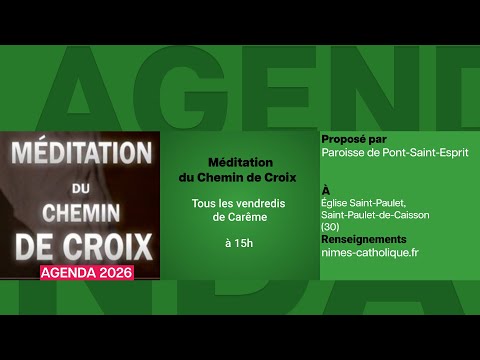 Agenda du 13 mars 2026