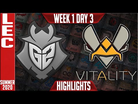 G2 vs VIT Highlights | LEC Summer 2020 W1D3 | G2 Esports vs Team Vitality