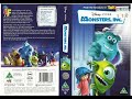 Original VHS Opening And Closing To Monsters Inc UK VHS Tape