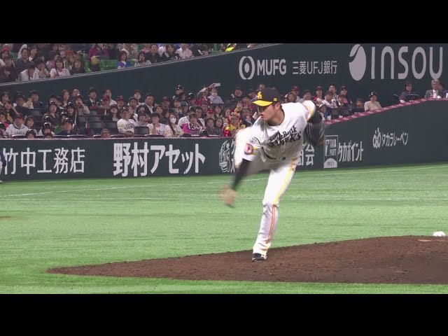 【10回表】圧巻のデビューを見せた!! ホークス・甲斐野が三者連続三振!! 2019/3/29 H-L