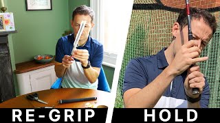 How to Re-grip Your Golf Club AND How to Hold the Golf Club Correctly - 2 in 1 Golf Lesson