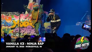 Vanilla Ice performs "Ninja Rap" in Noblesville, Indiana on Jan 10, 2026