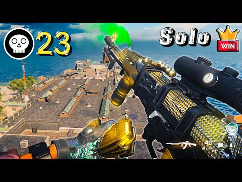 23 kill  Rebirth island warzone solo victory AK-47 daimond gameplay