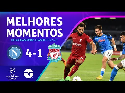 Gols e lances de Napoli x Liverpool