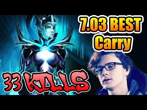 BEST CARRY Play EVER - Miracle- RAMPAGE Dota 2 7.03