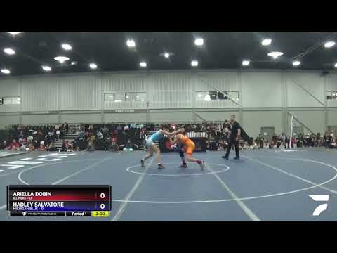 119 Lbs Round 2 (8 Team) - Ariella Dobin, Illinois Vs Hadley Salvatore, Michigan Blue 88a9