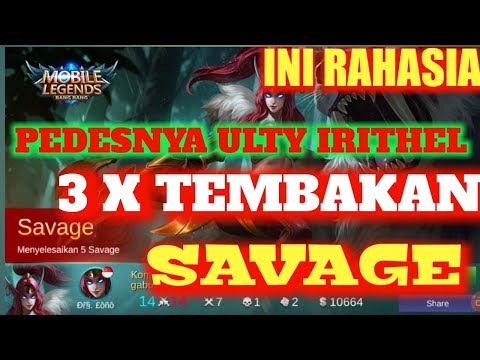 FIRST SAVAGE IRITHEL CRAZY DAMAGE BUILD AND GAMEPLAY | Mobile Legends Indonesia