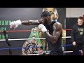 DEONTAY WILDER TRAINING FOR FURY REMATCH - WORKING JAB TO COUNTER FURY'S MOVEMENT