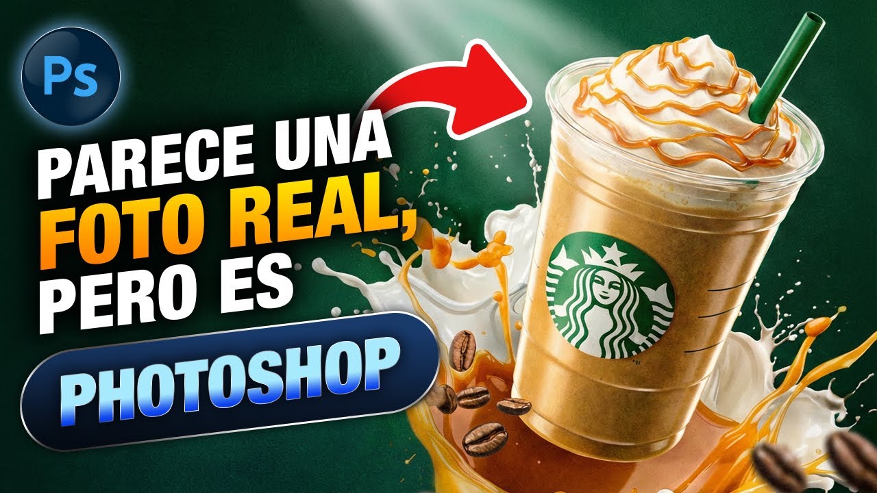🔥☕️ Cómo crear un fotomontaje publicitario en Photoshop (PASO A PASO)
