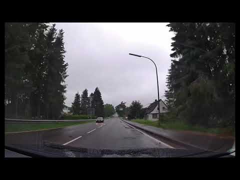 Eifel Tour: Gemünd - Losheim - Gemünd  bei Tag, Nebel & Regen Landstraße Audi A4 on-ride impressions