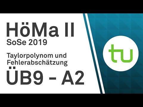 Übungsblatt 9, Aufgabe 2 -- TU Dortmund, Höhere Mathematik II (BCI/BW/MLW)