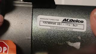 Unboxing and Review of AC Delco Starter