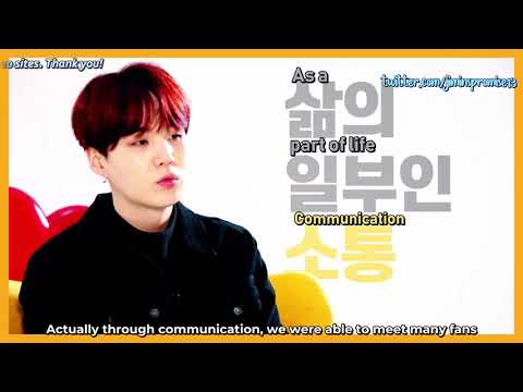 [ENG SUB/1080P] 190409 Liiv x BTS - Suga's Keyword Interview