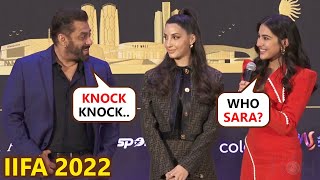 Salman Khan & Sara Play The Famous 'Knock Knock' Game Live On The Stage Of IIFA 2022 In Dubai