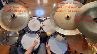 China Type Cymbal Demonstration The View from the Top Series