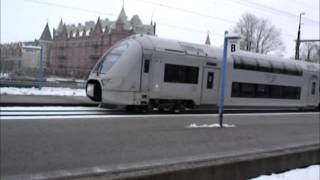 preview picture of video 'Gävle train station (Sweden) - Железнодорожная станция Гавле (Швеция)'
