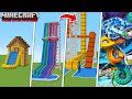 Minecraft FAMILY WATER PARK BUILD CHALLENGE : NOOB vs PRO vs HACKER vs GOD / Animation