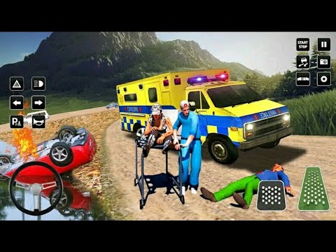 Heli Ambulance Simulator 2020: 3D Flying Car Games __ Android Gameplay #1