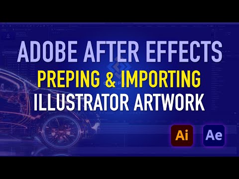 How to prepare and import an illustrator file into After Effects for animation.