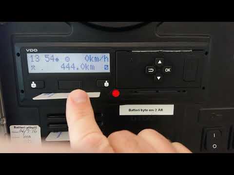 Ny färdskrivare. Annat arbete, bussbyte