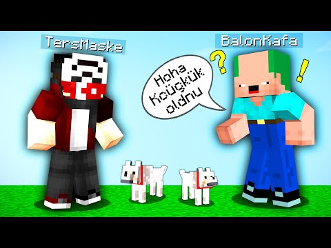 BALON KAFA'YI KÖPEKLERİ KÜÇÜLTÜP TROLLEDİM !! - Minecraft