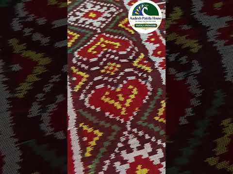 Red Selari Border Matku Animal Motifs Chaniya Choli Dupatta Single Ikat 8 Ply Silk