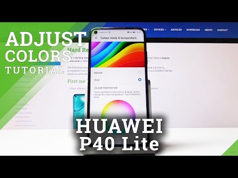 How to Adjust Colors in Huawei P40 Lite – Change Color Mode | Set Up Color Temperature