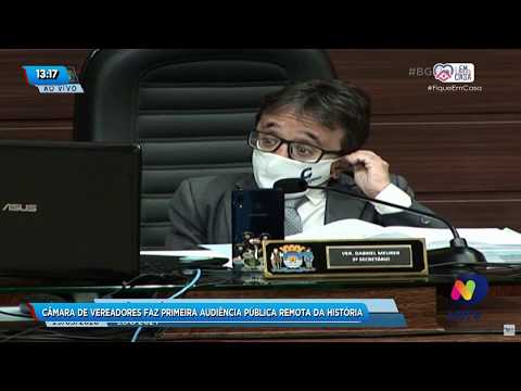 Câmara de vereadores faz primeira audiência pública remota da história